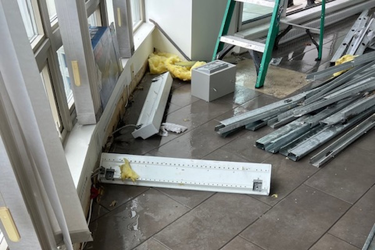 Flood damage cleanup in Vancouver